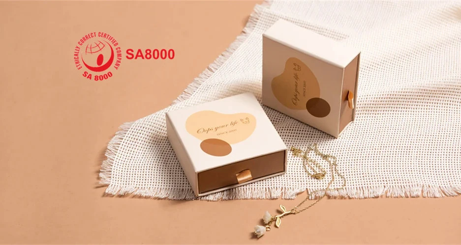 Harmony Packaging's commitment to excellence shown through its FSC, SA8000, and BSCI certifications.